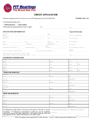 Credit Application Form And Personal Guarantee Form