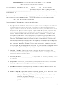 Independent Contractor Services Agreement Form