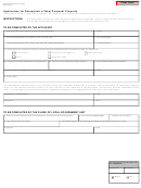 Form 3427 - Application For Exemption Of New Personal Property 1999