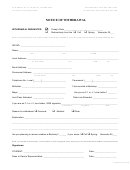Notice Of Withdrawal Form