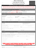 Death Certificate Request Form - Austin/travis Co. Health And Human Services Dept.