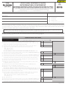 Fillable Form N-342a - Information Statement - 2016 Printable pdf