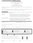 Business Registration Form - City Of Cleveland Heights Department Of Finance/income Tax Division