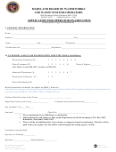 Fillable Form Mde/wma/bww/oper - Application For Operator Examination Printable pdf