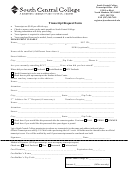Transcript Request Form - South Central College