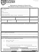 Estate Tax Form 24 - Application For Extension Of Time To File Ohio Estate Tax Return