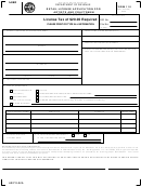 Form 110 - Retail License Application For Artists And Craftsmen - 2008 Printable pdf