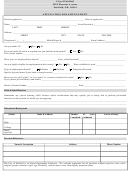 Application For Employment - City Of Fairfield