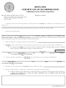 Sos Form 0048-restated Certificate Of Incorporation