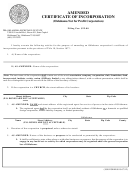 Sos Form 0015-amended Certificate Of Incorporation