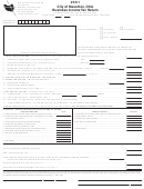 Business Income Tax Return Form 2001 - City Of Massillon, Ohio