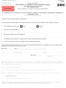Form X-8 - Statement Of Change Of Registered Agent's Business Address, Domestic Corporation 1999