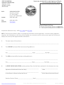Principal Office Address Change Application Form - State Of Montana Domestic Corporation Revised: 11/08/2011