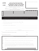 Form N-101b - Application For Additional Extension Of Time To File Hawaii Individual Income Tax Return - 2001