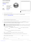 Articles Of Amendment For Nonprofit Corporation Form - Secretary Of State - 2011