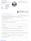 Certificate Form Of Authority For Foreign Religious Corporation Sole (35-3-102, Mca) - State Of Montana 2011