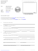 Principal Office Address Change Application - Montana Secretary Of State - 2009