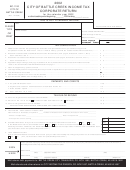 Form Bc-1120 - Income Tax Corporate Return - City Of Battle Creek - 2002