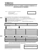 Notification Of Change Of Address, Business Ownership, Or Discontinuance Of Business Form - California Employment Development Department