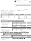 Simplified Combined Excise Tax Return Form - Washington Department Of Revenue - 2001