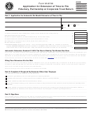 Form M-8736 - Application For Extension Of Time To File Fiduciary, Partnership Or Corporate Trust Return - 2008