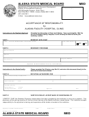 Form Med - Acceptance Of Responsibility By Alaska Facility, Hospital, Clinic - Alaska Department Of Community And Economic Development