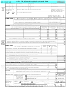 Form Gr-1040 Nr - City Of Grand Rapids Income Tax - 2008