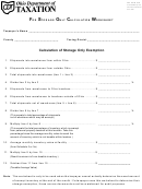 Form 310-for Storage Omly Calculation Worksheet