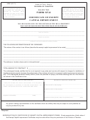 Form St-8 - Certificate Of Exempt Capital Improvement