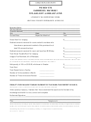 Lodger's Tax Reporting Form