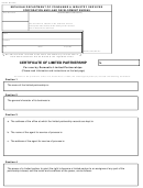 Fillable Form C&s 401 - Certificate Of Limited Partnership - 2000 Printable pdf