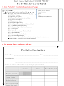 Portfolio Portfolio Guidance Guidance Portfolio Evaluation Form-South Eugene High School Printable pdf
