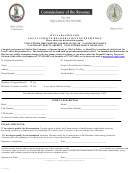 Declaration For Local Vehicle Registration Fee Exemption Form - Virginia Commissioner Of The Revenue