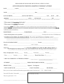 Pre-disposition Home Detention Application Form