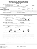 Application For Mechanical Permit Form
