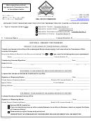 Fillable Request For Transfer/inactive Status/termination Or Cancellation Of License Form - Delaware Real Estate Commission Printable pdf