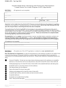 Form Lhtc - Livable Home Tax Credit Program (lhtc) Application - 2010