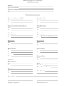 Employee Data Changes Form June 2000