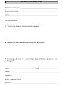 Community Survey Form