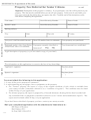 Form Cr-scd - Property Tax Deferral For Senior Citizens - Minnesota Department Of Revenue (2000)