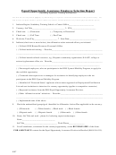 Equal Opportunity Assurance Employee Selection Report Form 2007