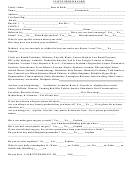 Client Profile Card Form
