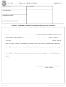 Form Osca (03-05) Cv 95-Affidavit For Head Of Family Exemption Of Wages Garnishment Form Printable pdf