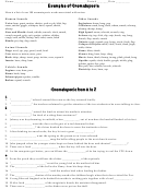 Examples Of Onomatopoeia Worksheet
