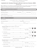 Application For Volunteer Emergency-worker's Survivors Pension (vesp) Form