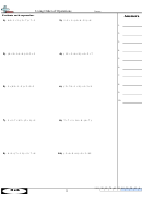 Using Order Of Operations Sheet Printable pdf