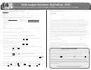 Little League Volunteer Application Form 2015