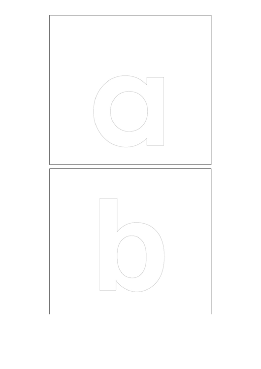 Alphabet Template Printable pdf