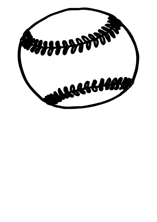 Baseball Coloring Sheet Printable pdf