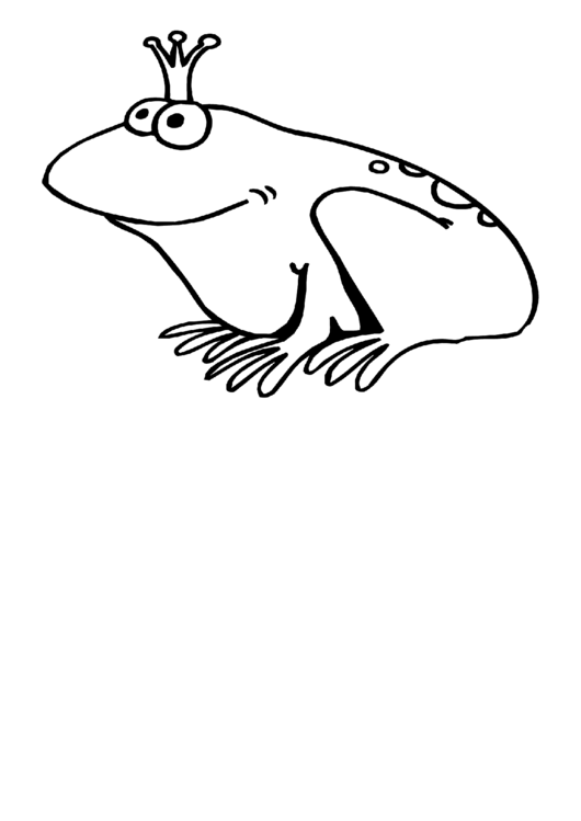 Frog Coloring Sheet printable pdf download